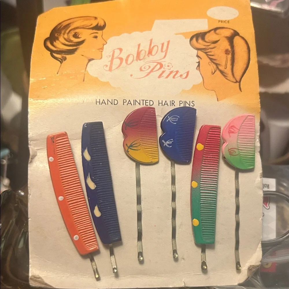 Vintage 60’s Tropical Bobby Pins